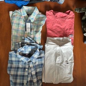 (4) vineyard vines shirts size L/16